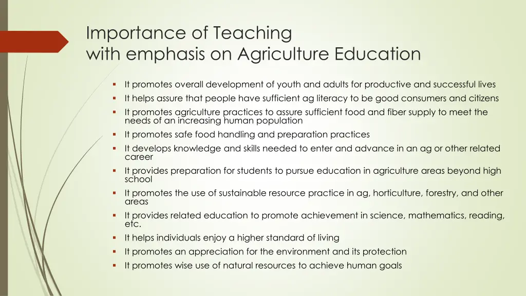 importance of teaching with emphasis