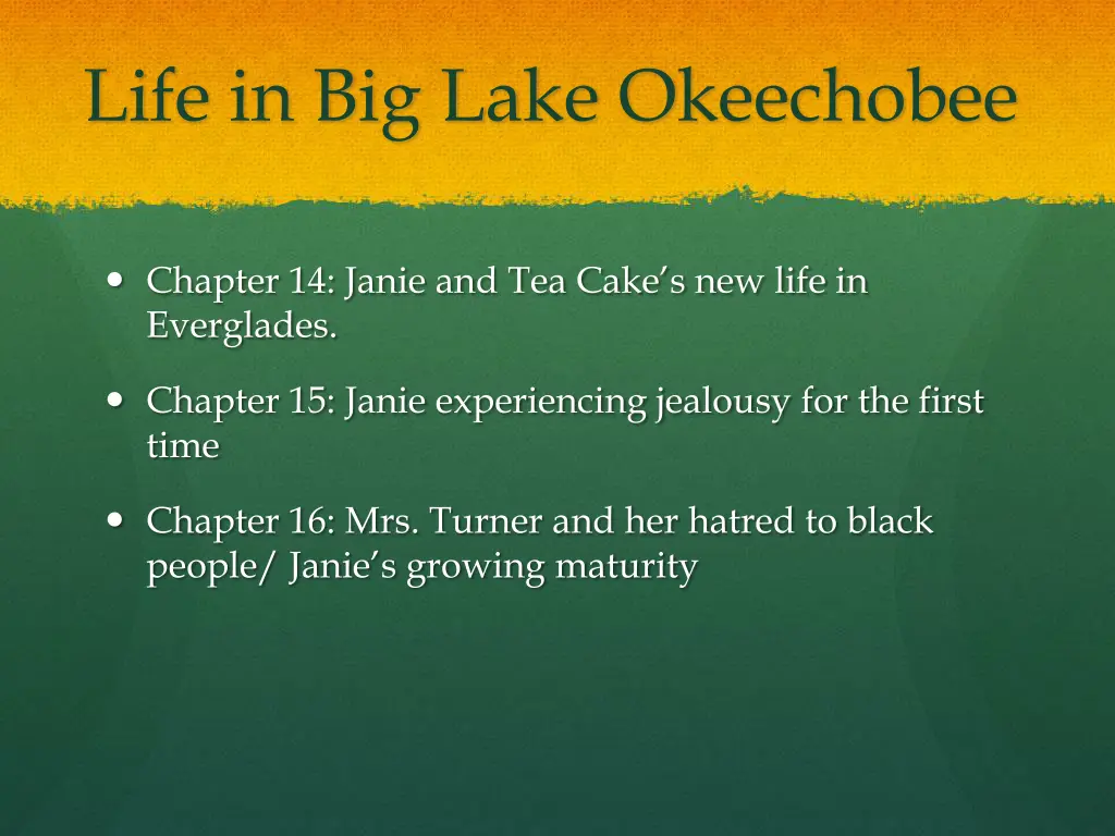 life in big lake okeechobee