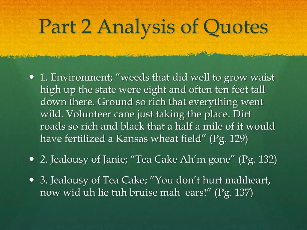 part 2 analysis of quotes