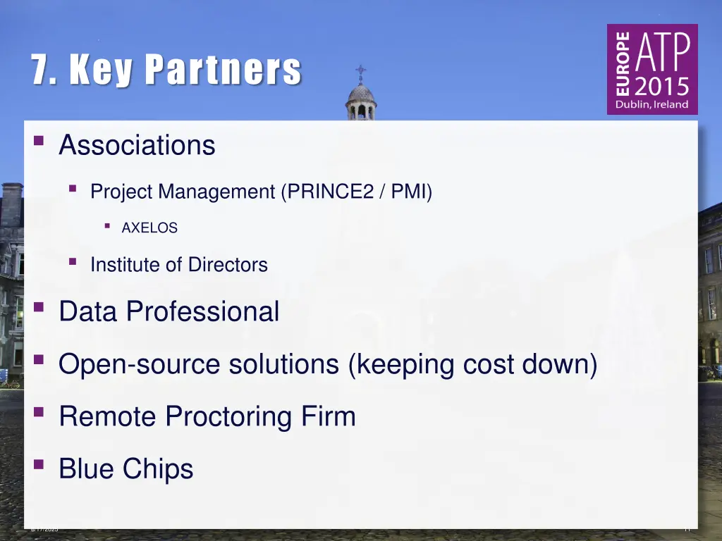 7 key partners