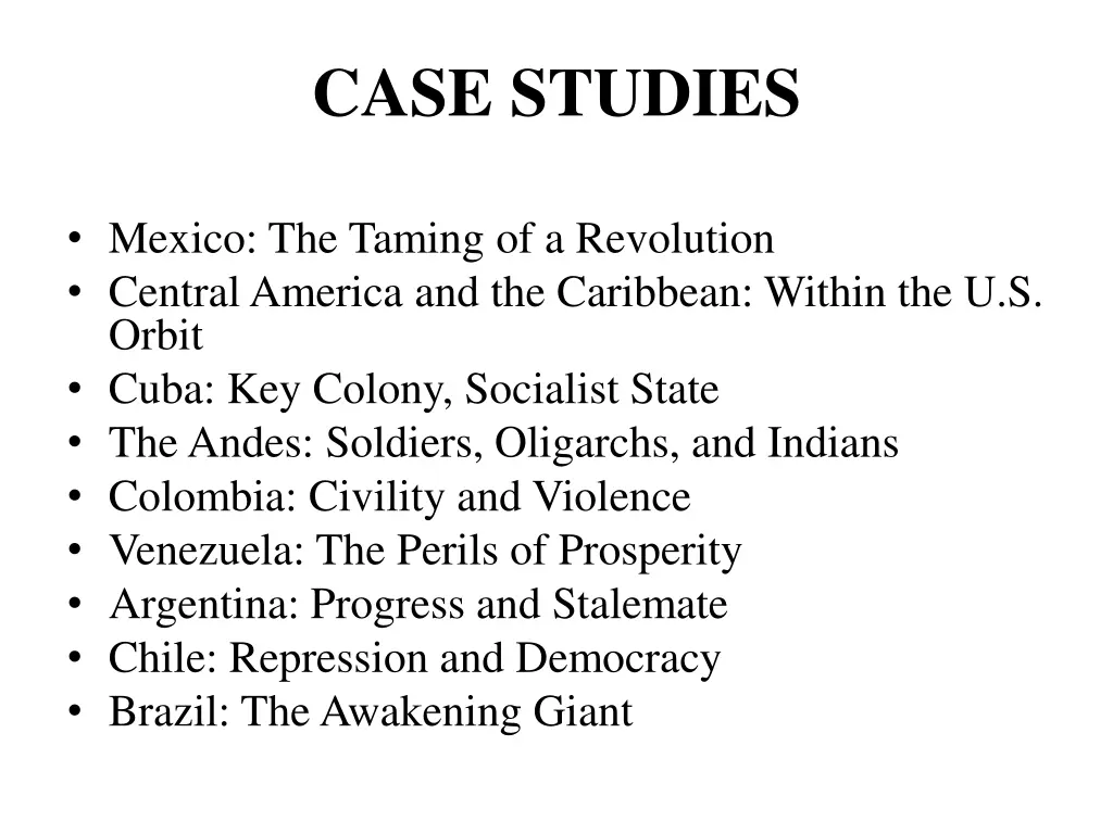 case studies