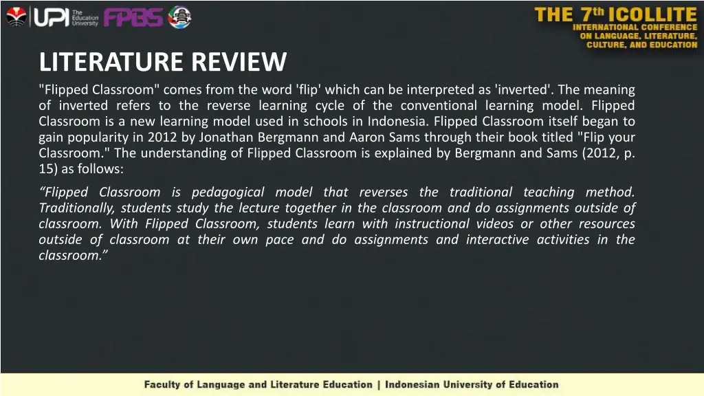 literature review flipped classroom comes from
