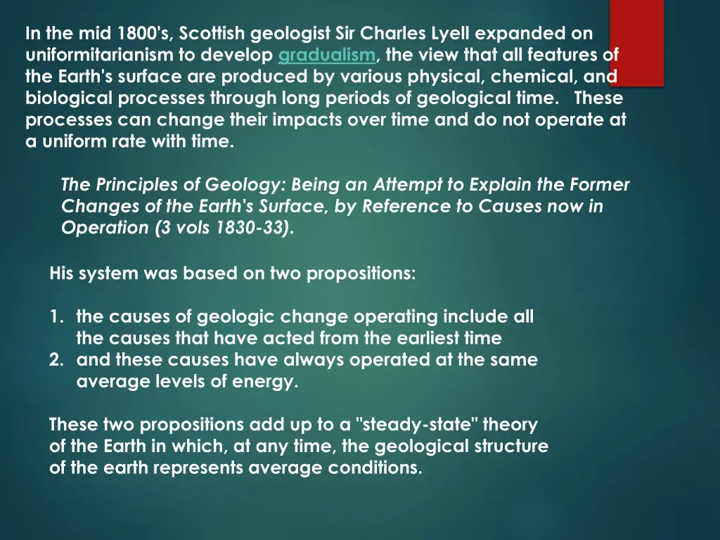in the mid 1800 s scottish geologist sir charles