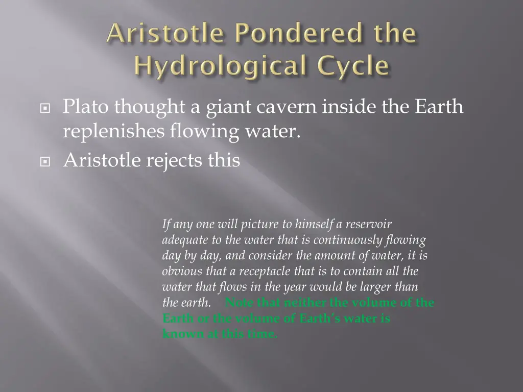 plato thought a giant cavern inside the earth