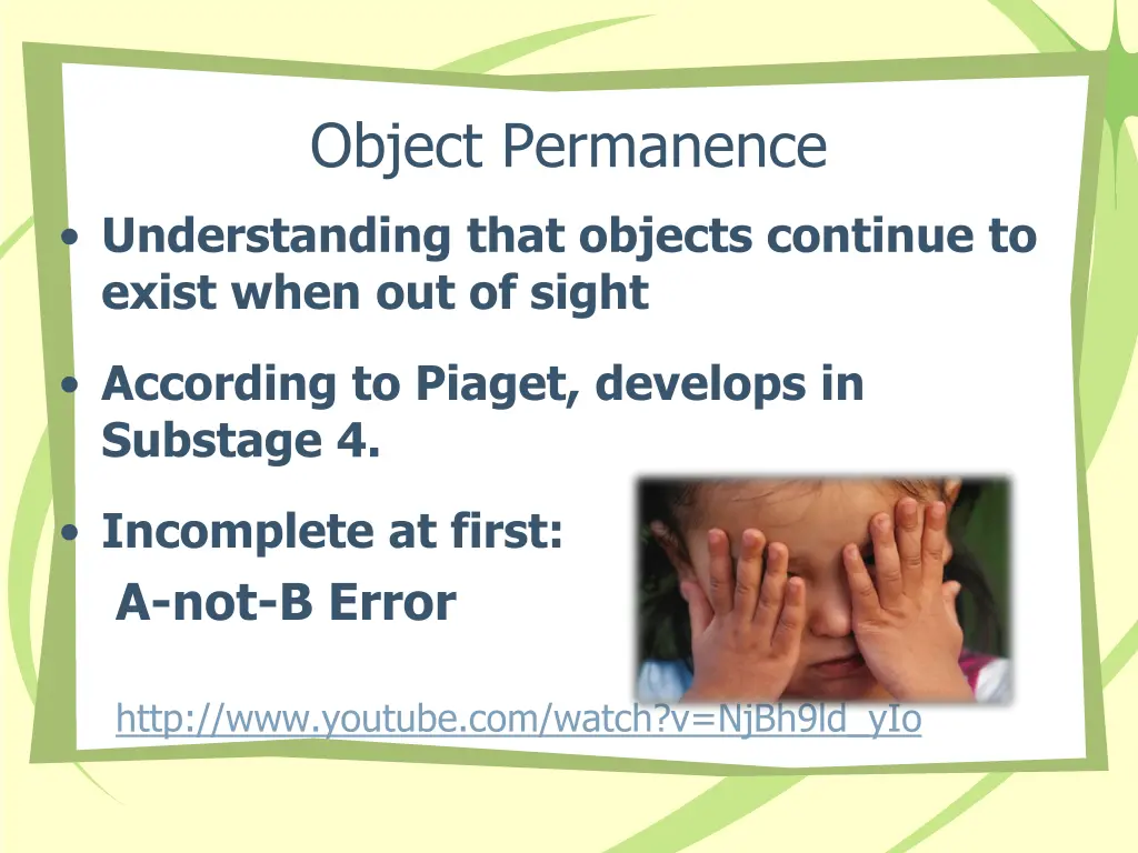 object permanence