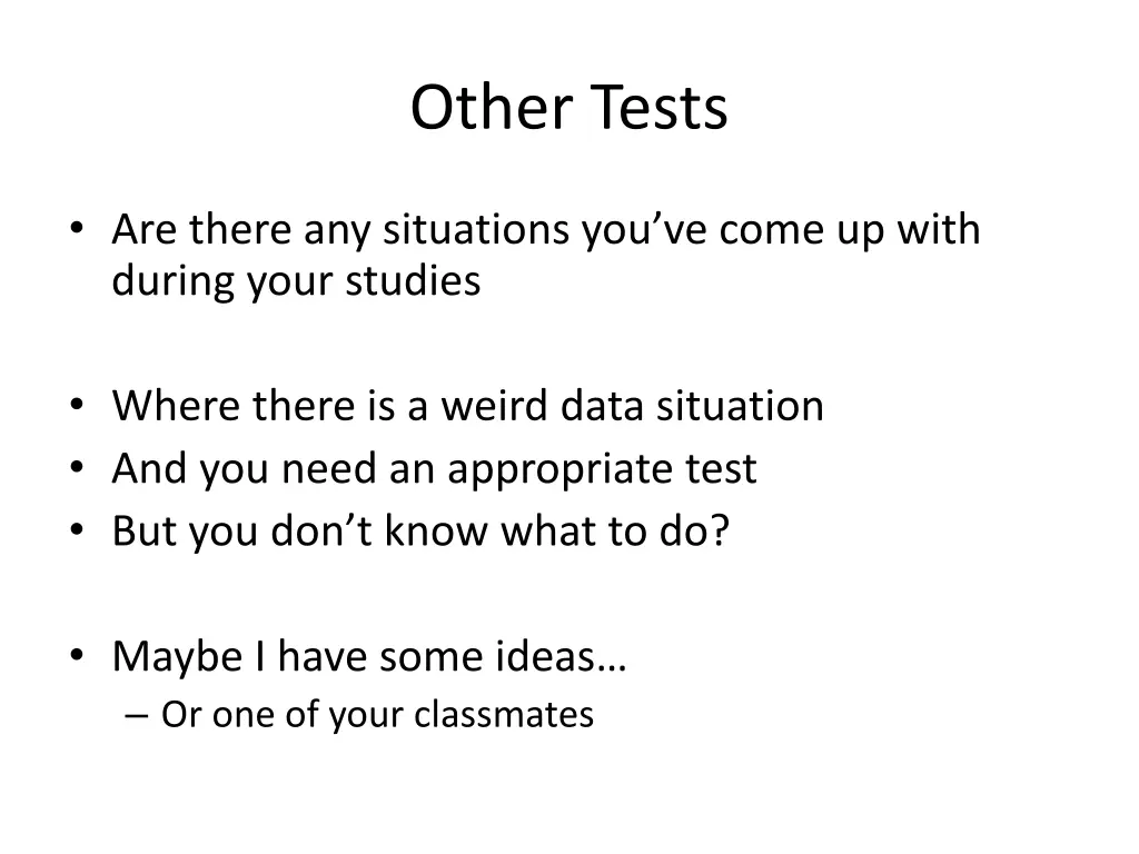 other tests