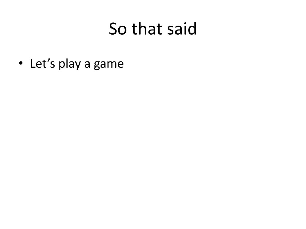 so that said