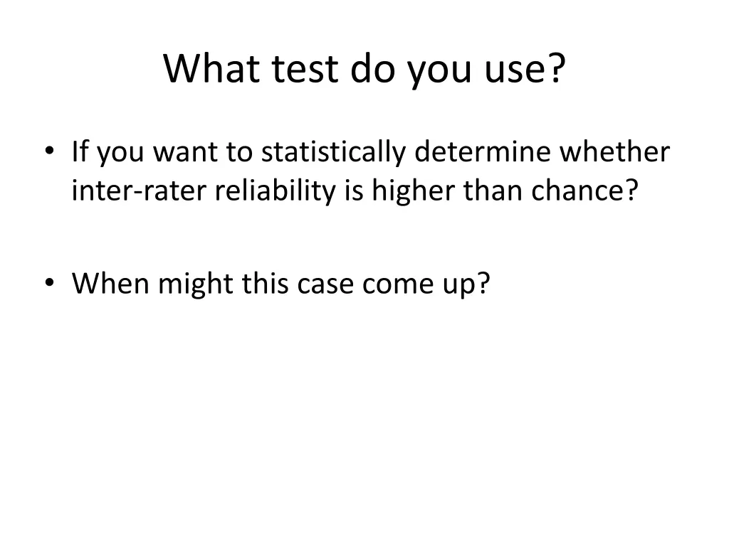 what test do you use 10