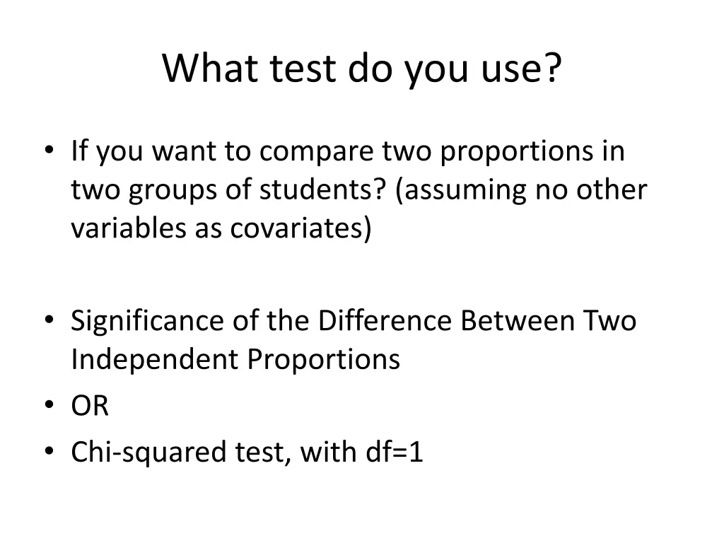 what test do you use 18