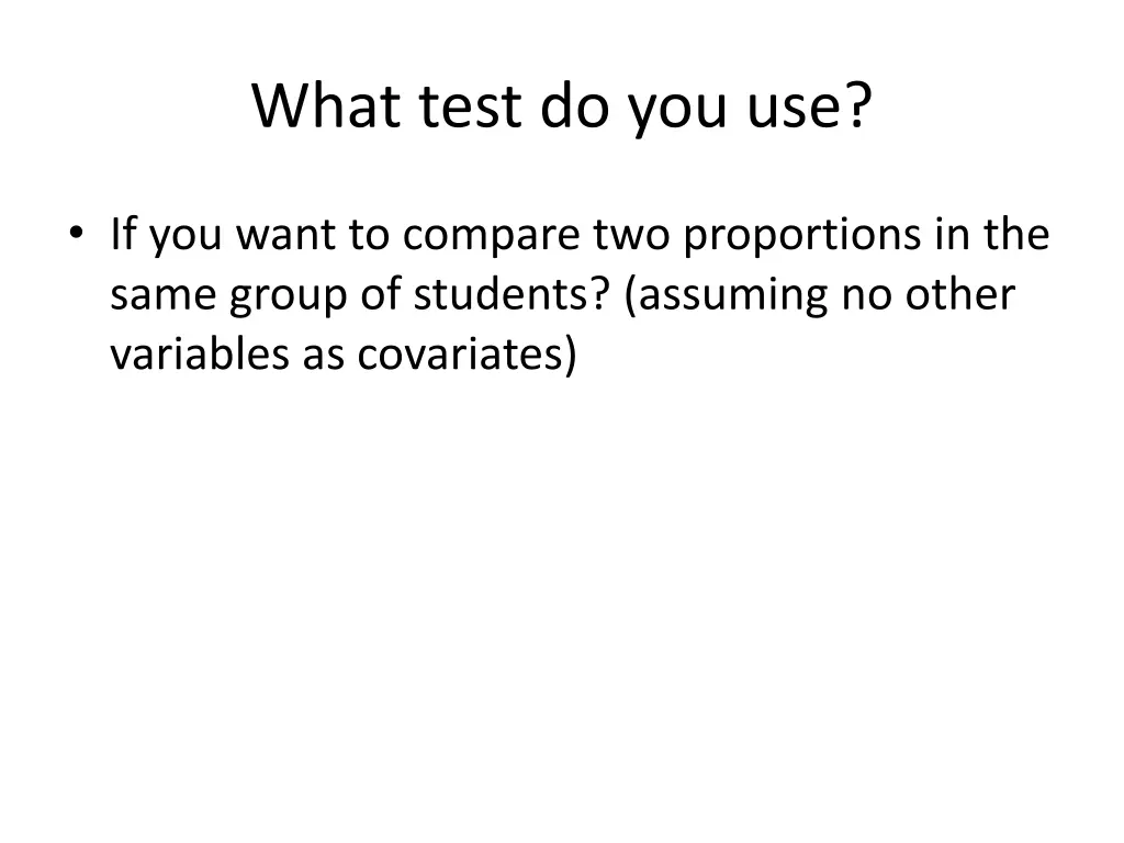 what test do you use 20