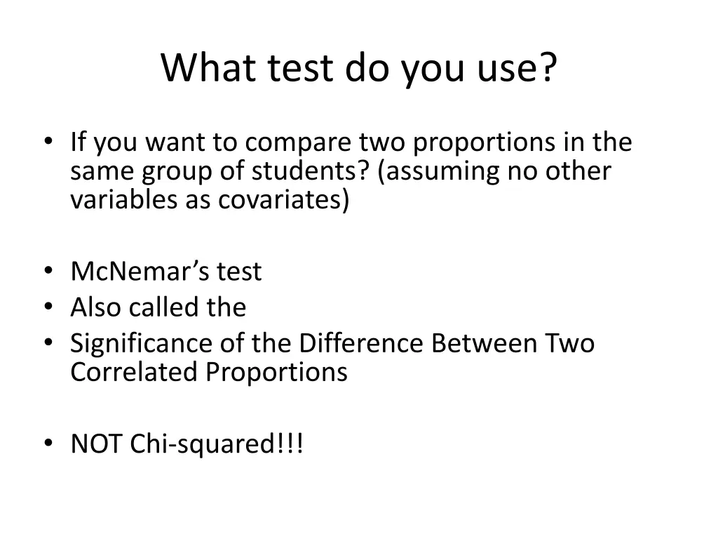 what test do you use 21