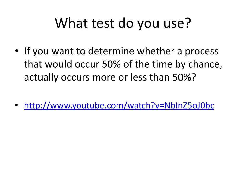 what test do you use 29