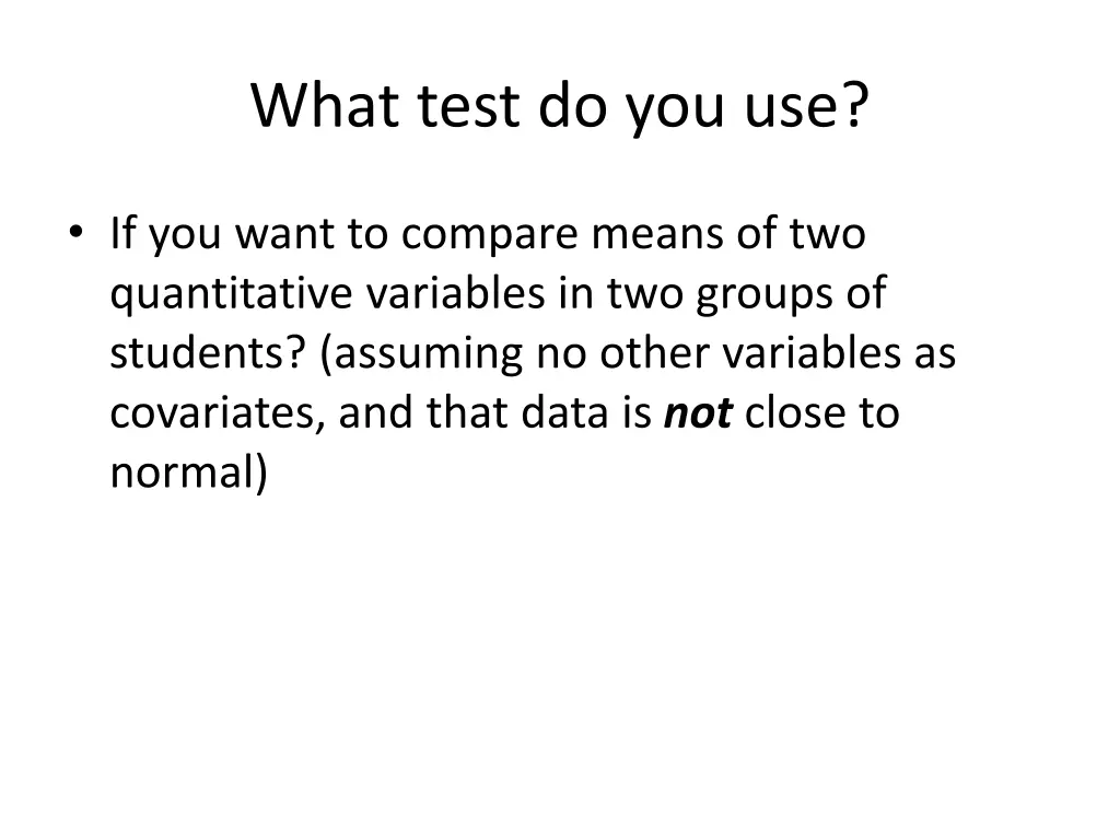 what test do you use 3