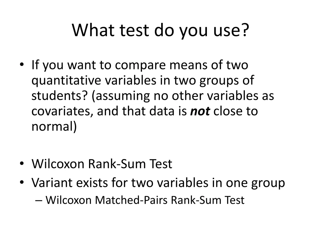 what test do you use 5