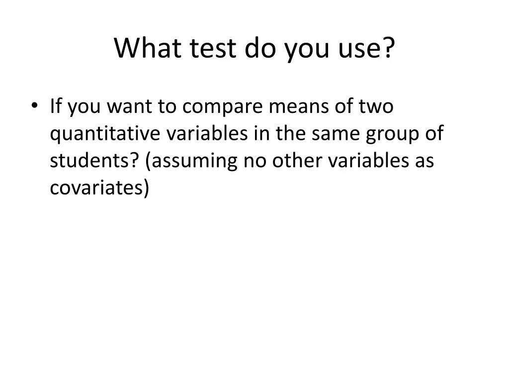 what test do you use 6