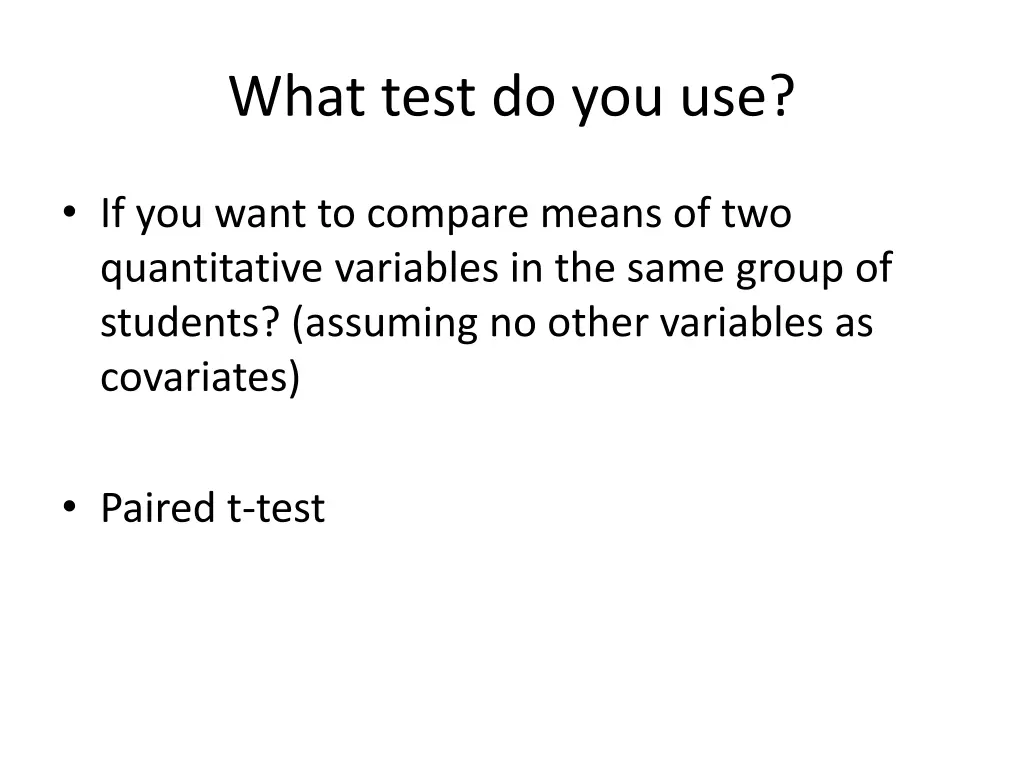 what test do you use 7