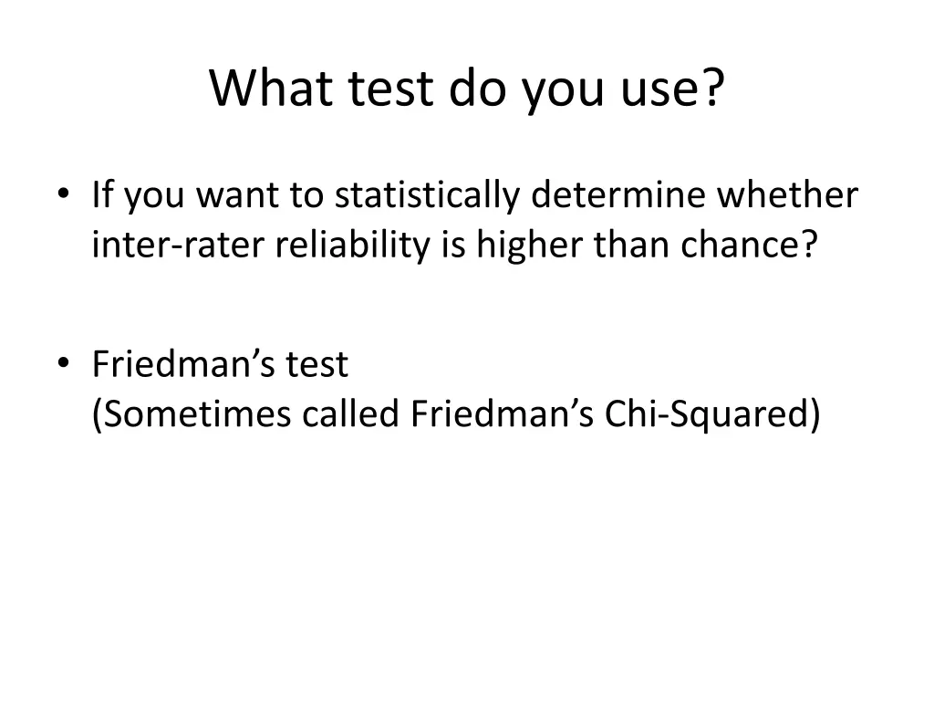 what test do you use 9