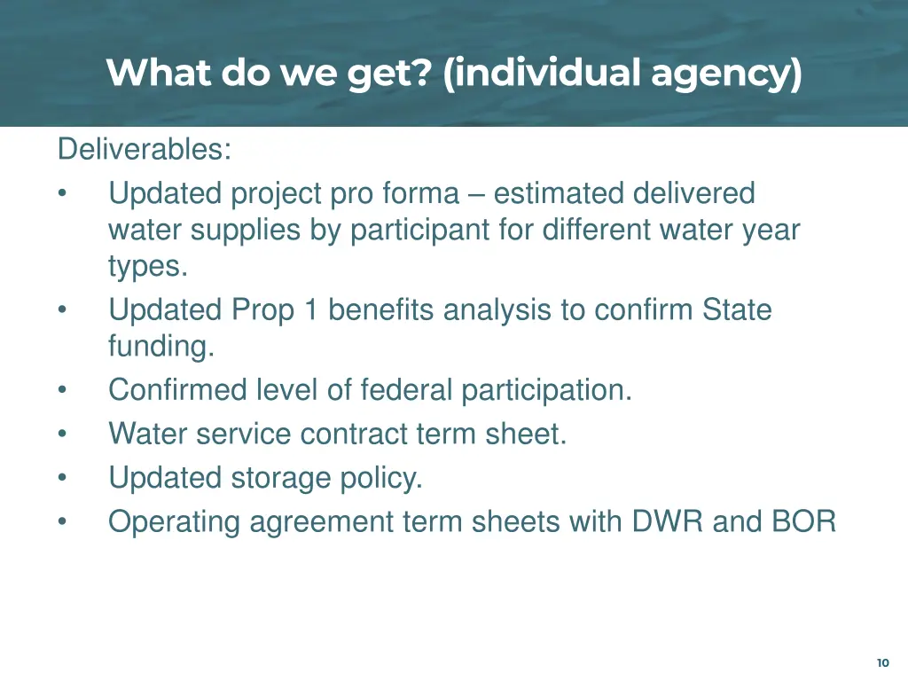 what do we get individual agency 1