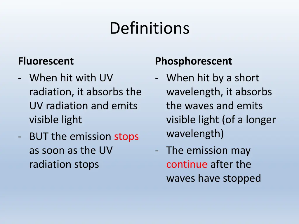 definitions