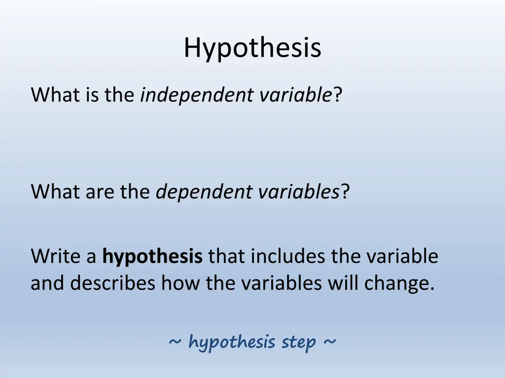 hypothesis