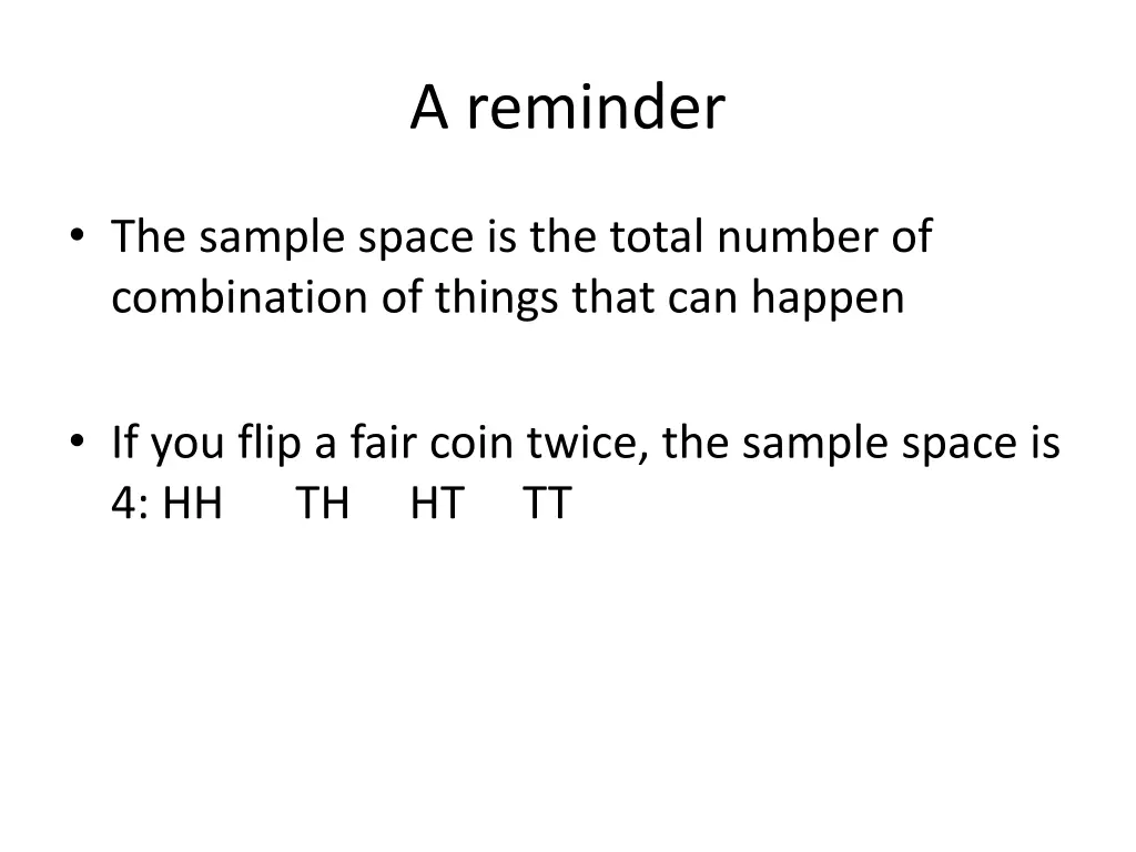 a reminder
