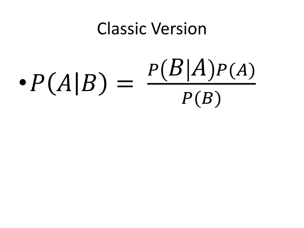 classic version