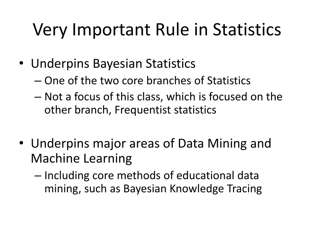 very important rule in statistics