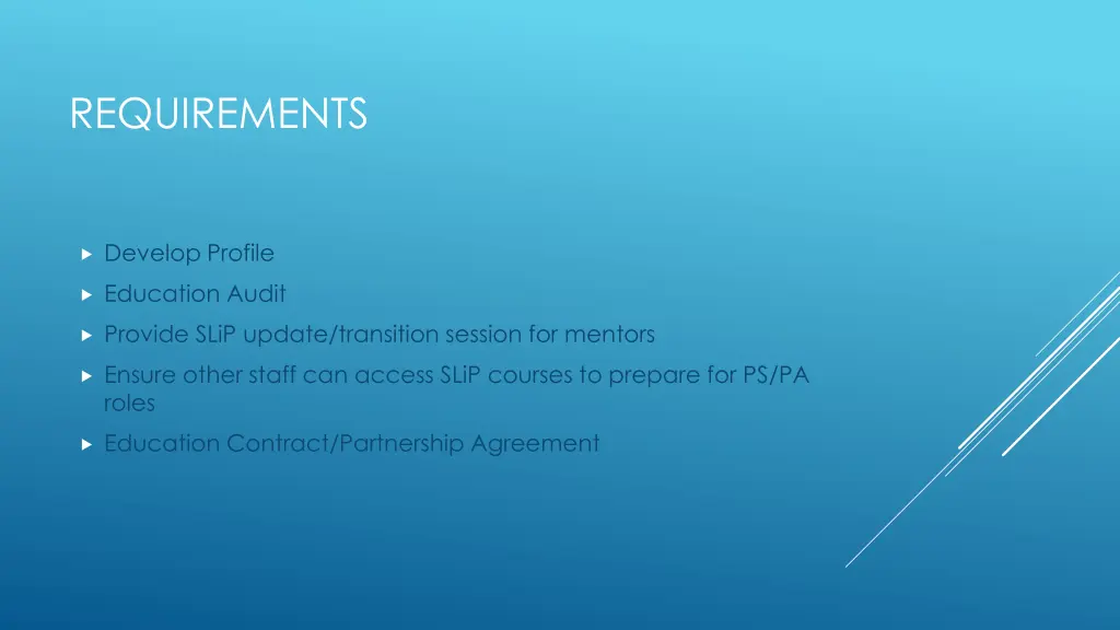 requirements