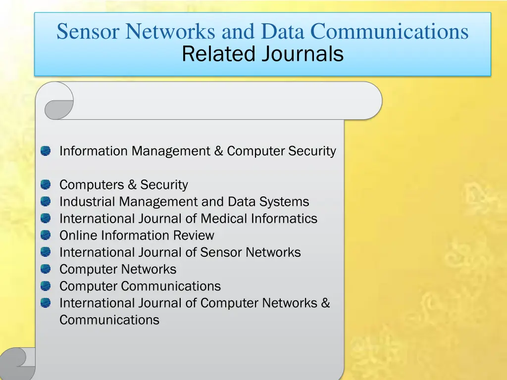 sensor networks and data communications related