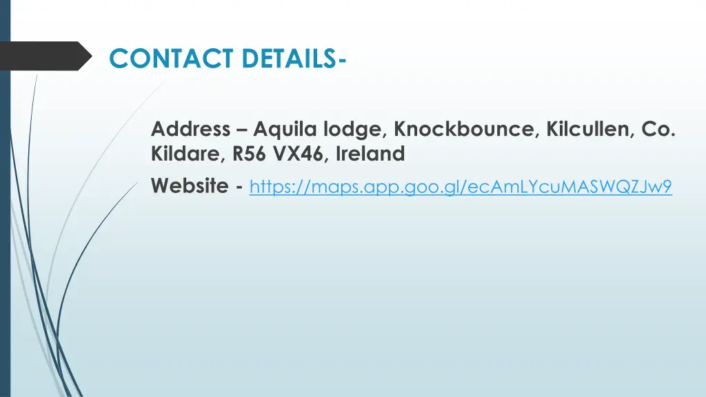 contact details