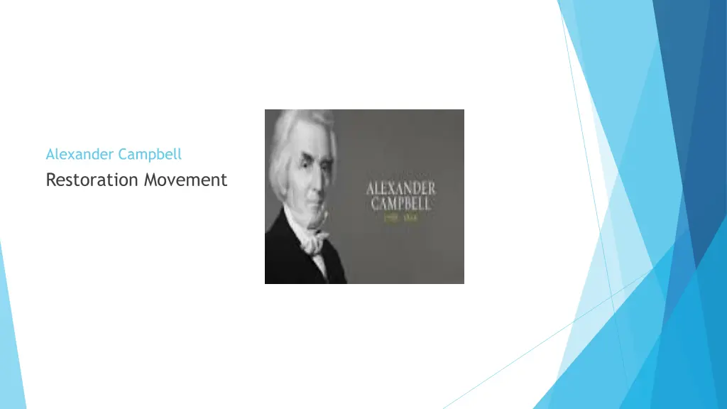 alexander campbell restoration movement