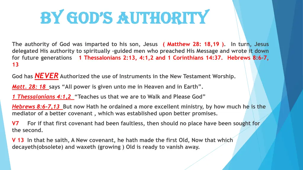 by god s authority by god s authority