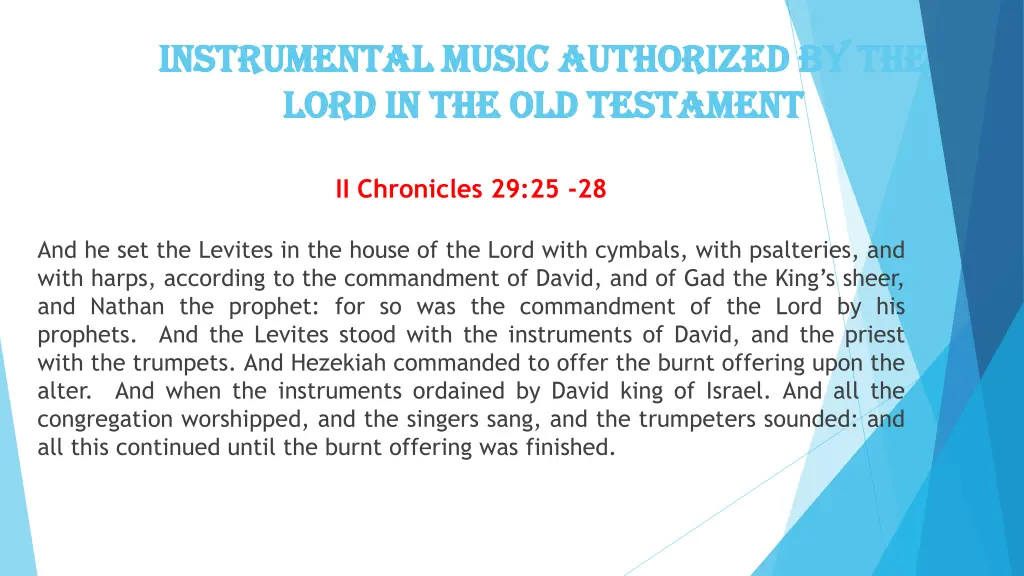 instrumental music authorized by the instrumental
