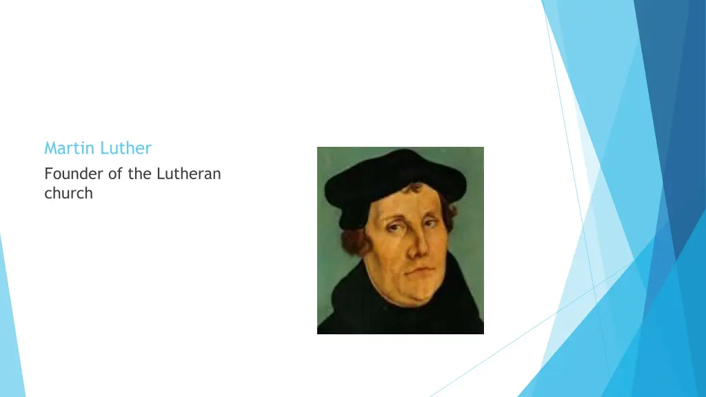martin luther founder of the lutheran church