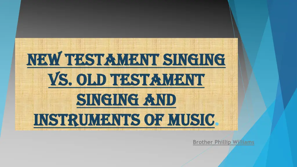 new testament singing new testament singing