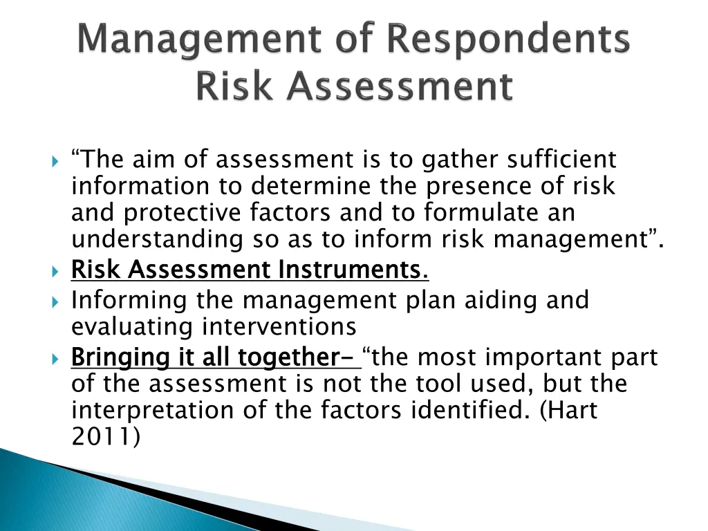the aim of assessment is to gather sufficient