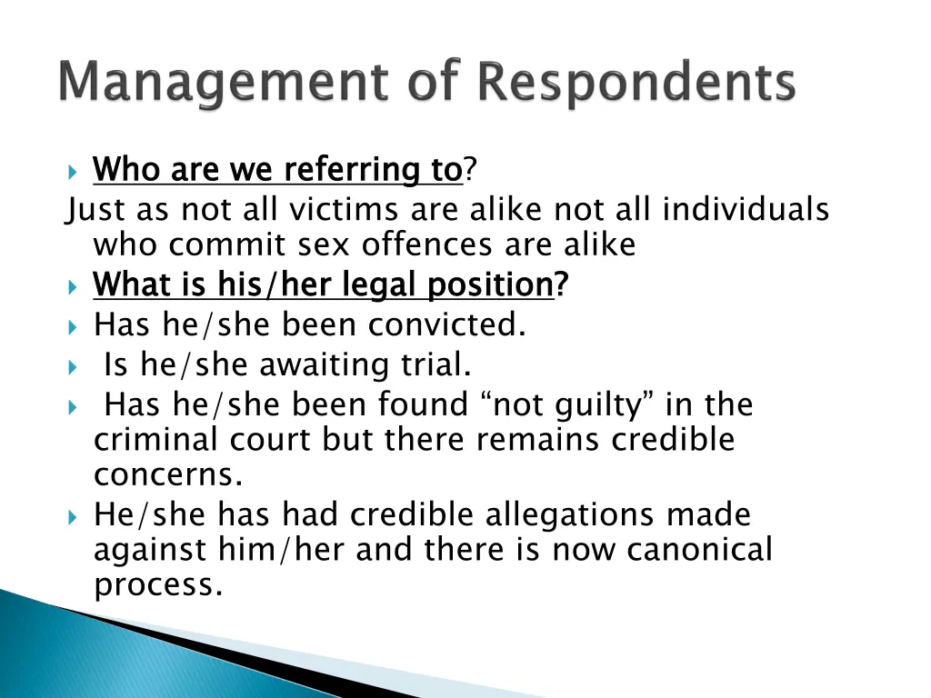 who are we referring to just as not all victims