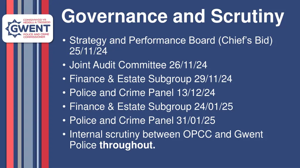 governance and scrutiny