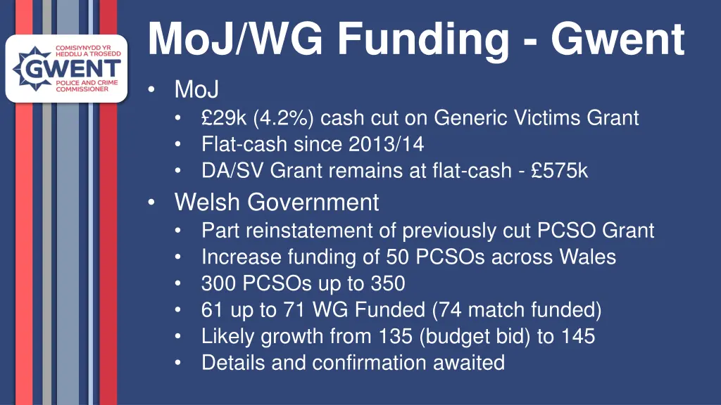 moj wg funding gwent moj 29k 4 2 cash