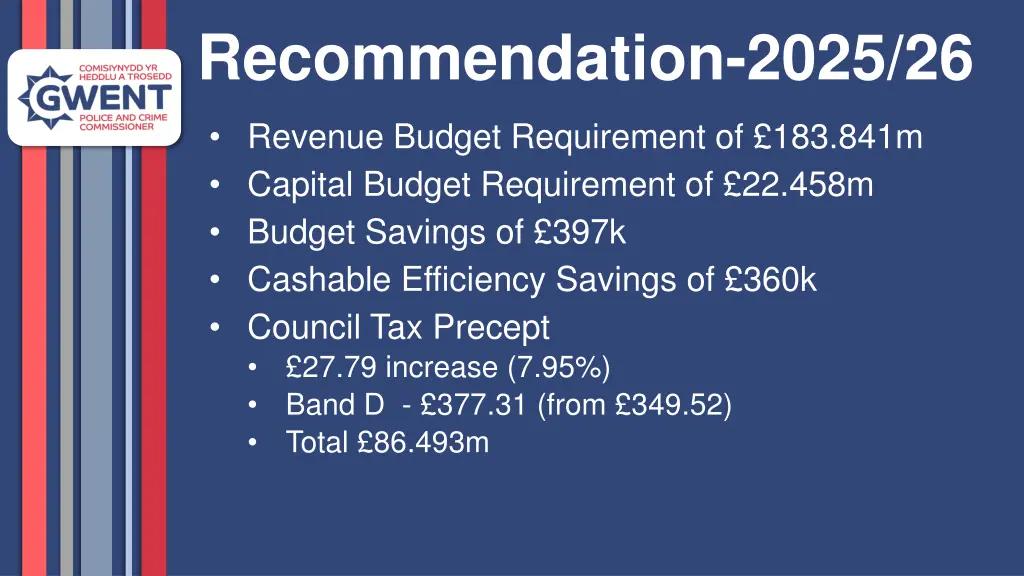 recommendation 2025 26