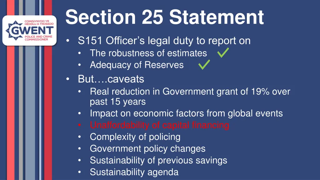 section 25 statement