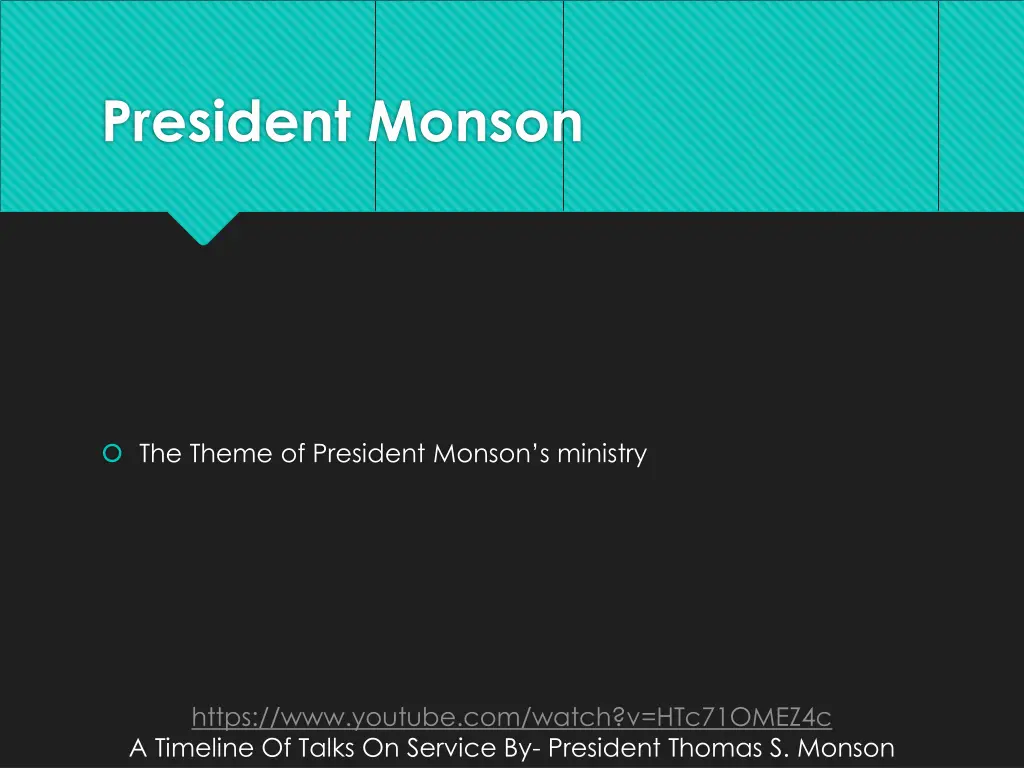 president monson 5