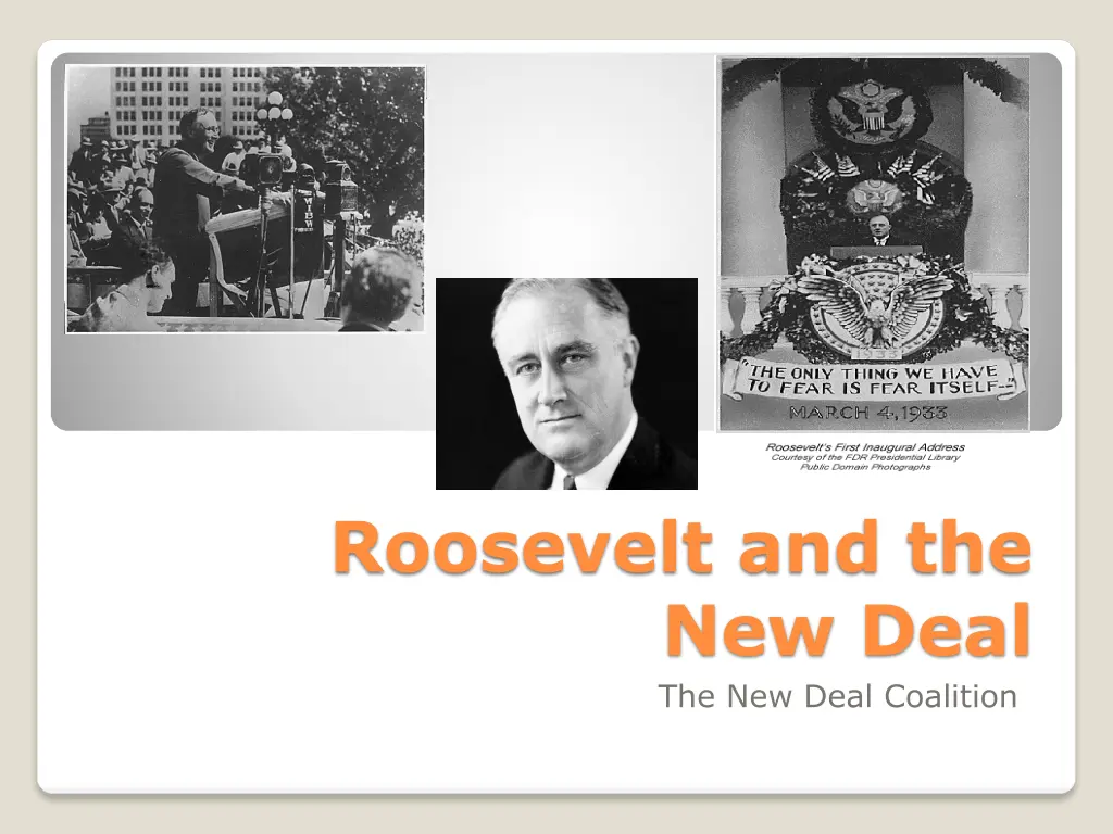 roosevelt and the new deal the new deal coalition