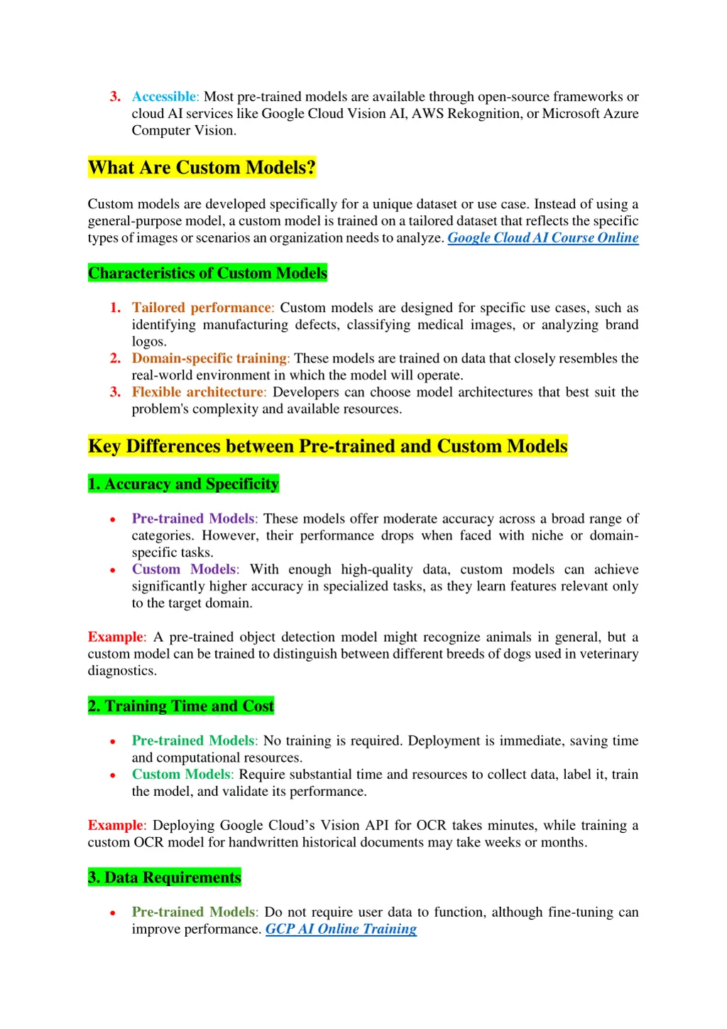 3 accessible most pre trained models