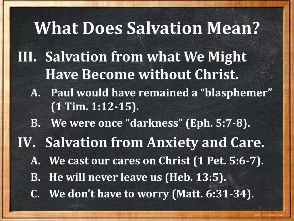 what does salvation mean 1