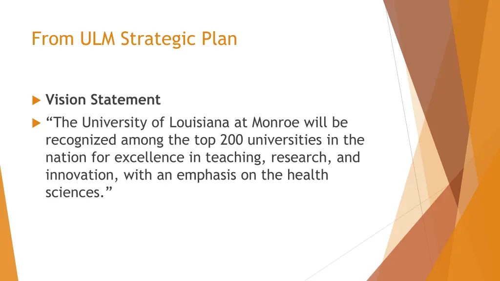 from ulm strategic plan
