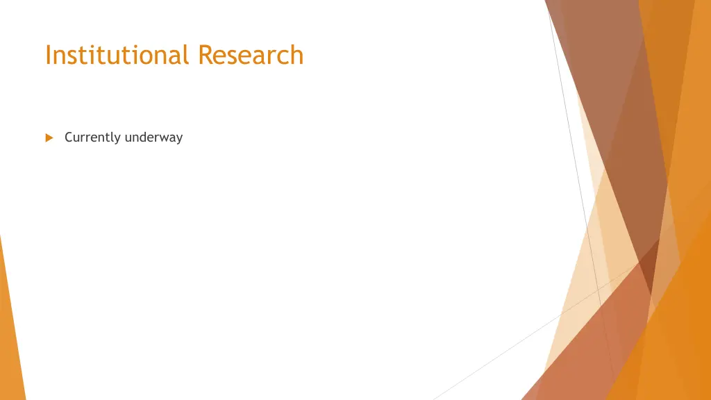 institutional research
