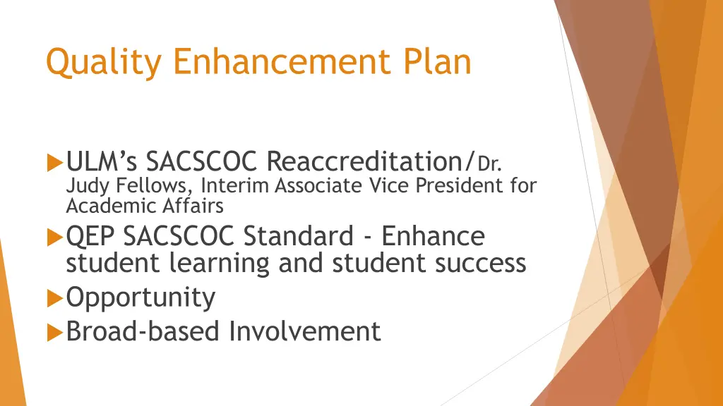 quality enhancement plan 1