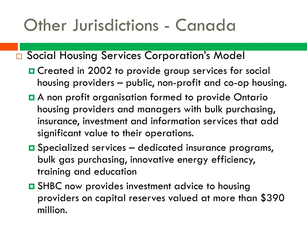 other jurisdictions canada