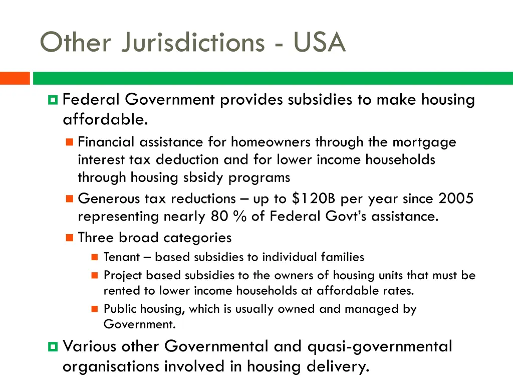 other jurisdictions usa